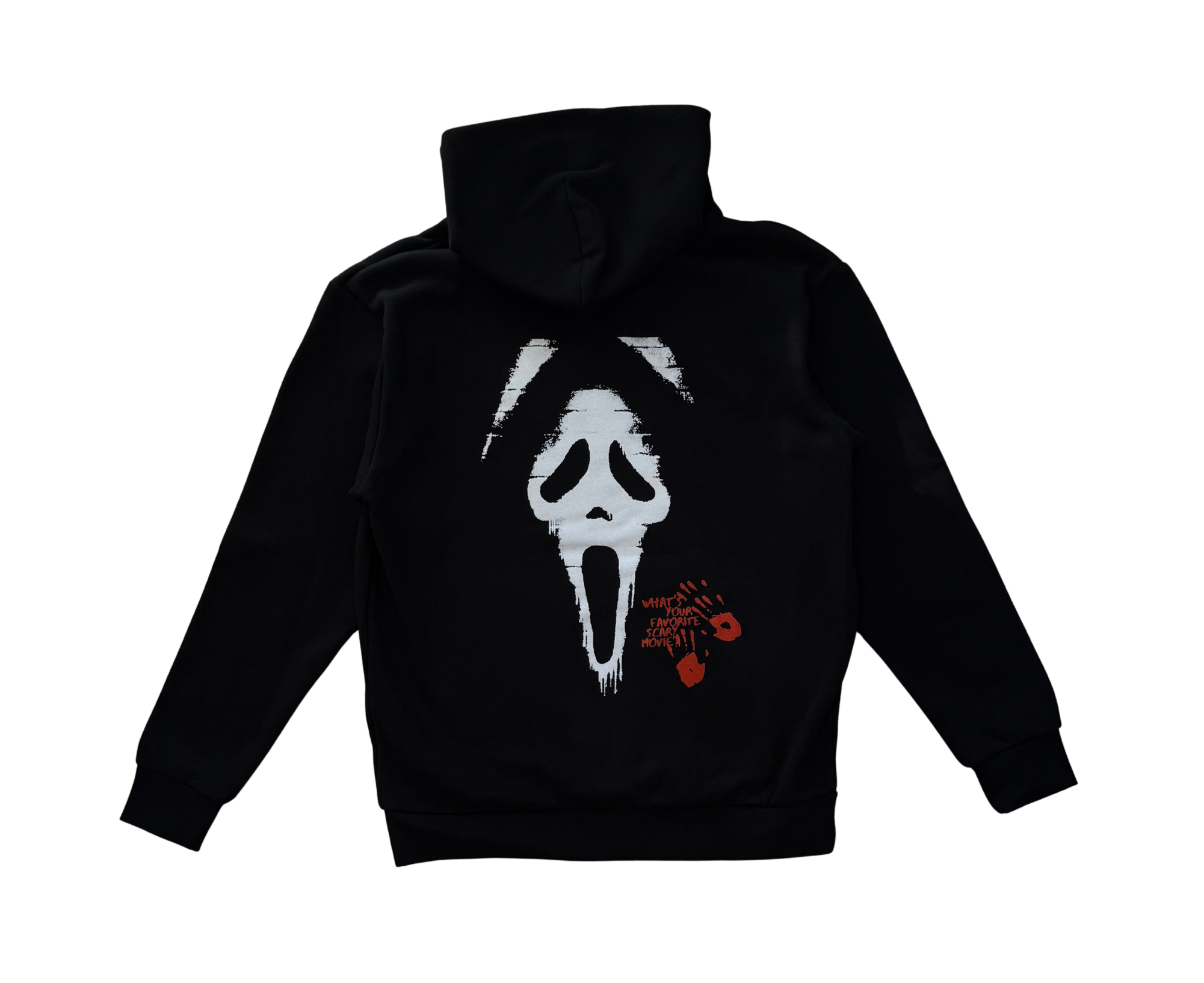 “SCREAM” PULL-OVER HOODIE (BLACK)